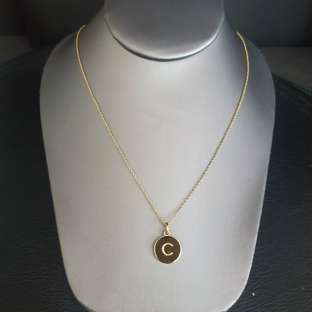 Kate Spade New York Initial C‎ Pendant Necklace Gold Plated One In A Million